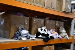 A large quantity of as new Doladola Unisex Baby/Toddler Hooded Romper Onesies in various animal