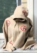 An as new Natasha Zinko x Duo Ltd Anti-Gun embroidered hoodie (S - RRP £324) (Please note the