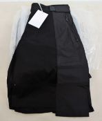 Four pairs of as new A.C.W. core mod lux shorts in black (M).