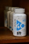 Six bottle of Beyond 40 Lean Belly 3X belly-toning softgels.