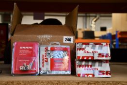 A quantity of assorted SRAM bicycle accessories to include PC 1130, PC1170 and NX Eagle 12-Speed