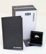 A men's Glamira Classic 925 silver band (size 19.8) with certificate of authenticity dated 16.02.
