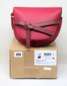 An as new Loewe Small Gate soft calfskin bag in wine (RRP £1,700).