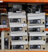 Eight pairs of boxed as new Giro Cycling Shoes (5 cadet and three Savix II, various sizes, black and