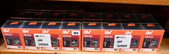 Twenty boxes of 100 as new Spit Driva TP12 plasterboard fixings.