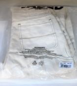 Two pairs of Jaded Ecru carpenter skate fit jeans (2 x 30 Reg).