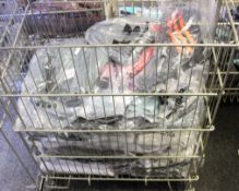 A basket containing mostly assorted as new Under Armour sportswear (Approximately 25 items).