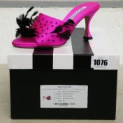 A pair of as new Aquazzura Bird of Paradise mule 75 heels (Size 38).