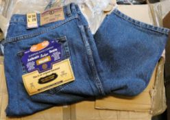 A quantity of Aztec blue heavy duty jeans (W36 L29) (Approximately 25 pairs).