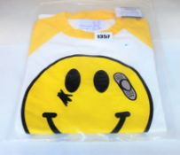 An as new Natasha Zinko x Duo Ltd Smiley Raglan T-shirt (S - RRP £157).