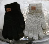 A large quantity of packs of two knitted winter gloves (Approximately 100 packs of two).