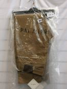 Four pairs of as new Pal Zileri trousers in Camel and Brown (Sizes 2x 38, 1x36 and 1x 34).