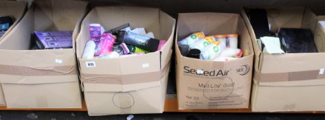 Six boxes of assorted as new beauty and healthcare and related items.