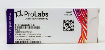 Five Boxed as new ProLabs SFP-1GSXLC-T-C Moxa compatible transceivers (PN: 46055)