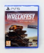 Four as new Wreckfest Game Disks for Sony PlayStation 5 (Packaging sealed).