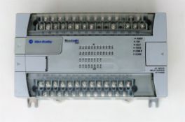 A pre-owned Allen Bradley Micrologix 1200 PLC Module (CAT: 1762-L40BWA C H) (Untested, sold as