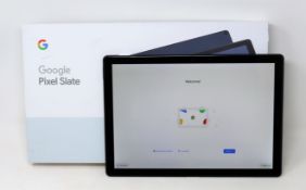 A pre-owned Google Pixel Slate Tablet in Midnight Blue with 8th Gen Intel i5 Processor, 8GB RAM, 128