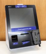 COLLECTION ONLY: A pre-owned NCR SelvServ 90 Checkout Kiosk (P/N: 795-0240101).