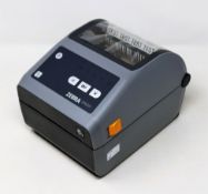 A pre-owned Zebra ZD620 Direct Thermal Wi-Fi/Bluetooth/USB/Serial/Ethernet Desktop Printer (P/N:
