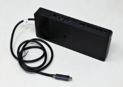 A pre-owned Dell WD19 130W Docking Station (D/PN: 0DGKG4) (Requires UK power cable) (Boxed,