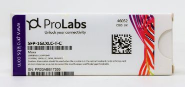 Ten Boxed as new ProLabs SFP-1GSXLC-T-C Moxa compatible transceivers (PN: 46052).