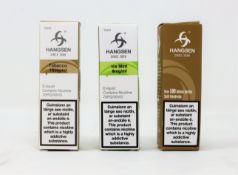 OVER 18s ONLY- Ten boxes of 10x Hangsen Atom e-liquid refills for electronic cigarettes in