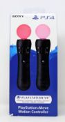 Four boxed as new Sony PlayStation Move Motion Controller Twin Packs (Boxes sealed, some boxes