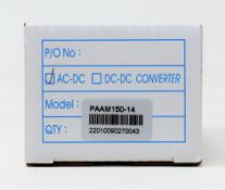 Five boxed as new TT Electronics Power Partners PAAM150-12 AC/DC ITE & Medical Power Modules.