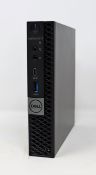 A Dell OptiPlex 3070 micro desktop PC with intel corei5-9500T 2.20GHz CPU, 8GB RAM and 256GB NVMe