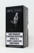 OVER 18s ONLY - Two boxed as new Totally Wicked Arc Mini electronic cigarette kits in black.
