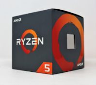 A boxed as new AMD Ryzen 5 2600X Processor with Wraith Spire Cooler (P/N: YD260XBCAFBOX) (Box