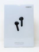 A boxed as new pair of OPPO Enco Free True Wireless Bluetooth Earbuds in Black (M/N: ETI02) (Box