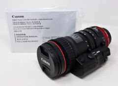 A boxed as new Canon CN-E 18-80mm T4.4 L IS KAS S 4k EOS Cine Lens (Some superficial damage to outer