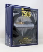 A boxed as new pair of Sony MDR-7506 Headphones (Packaging sealed).