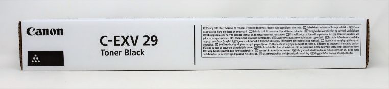 Six boxed as new Canon C-EXV29 Black Toner Cartridges (M/N: 2790B002 AB) (Boxes sealed).