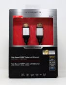 Six boxed as new Vivanco Premium 3m High Speed HDMI Cables with Ethernet (Boxes sealed).
