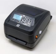A pre-owned Zebra ZD5000 USB/Serial/Parallel/Ethernet 300dpi Desktop Thermal Label Printer (P/N: