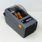 A pre-owned Zebra ZD410 Barcode Label Printer (P/N: ZD41022-D01M00EZ) (No power supply or