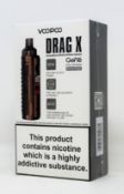 OVER 18s ONLY - Five boxed as new VooPoo Drag X electronic cigarette kits in bronze.