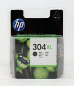 Twenty boxed as new HP 304XL High Capacity Black Ink Cartridges (P/N: N9K08AE) (Packaging sealed) (