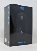 A boxed as new Logitech Pro X Superlight Wireless Gaming Mouse in Black (Box sealed).