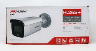 A boxed as new Hikvision DS-2CD2T46G1-4I-SL AcuSense 4MP IR Fixed Bullet Network Camera (Box opened,