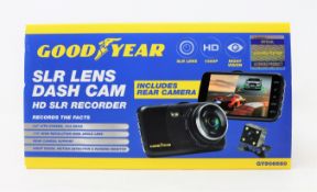 Twenty boxed as new Goodyear 1080P Dual Lens Car DVR Front and Rear Camera Video Dash Cam