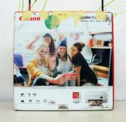 A boxed as new Canon Pixma TS5351 inkjet printer/scanner in white. (box opened) (box damaged)