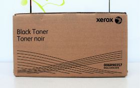 Three boxed as new Xerox 006R90357 Black Toner Cartridges (Boxes sealed, some damage to boxes).