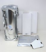 A box of IDT systems custom phone case printing consumables to include: 12x case blacks for iPhone