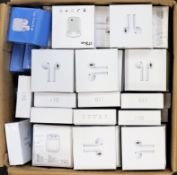 A quantity of boxed as new i10 5.0 and i10 Touch 5.0 wireless in-ear headphones (Boxes sealed) (15.