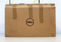 A boxed Dell E2220H PC monitor in black. (possibly pre-owned) (box opened)