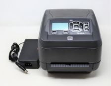 A pre-owned Zebra ZD5000 USB/Serial/Parallel/Ethernet 300dpi Desktop Thermal Label Printer (P/N: