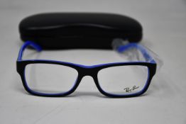 A pair of as new Ray Ban glasses frames.